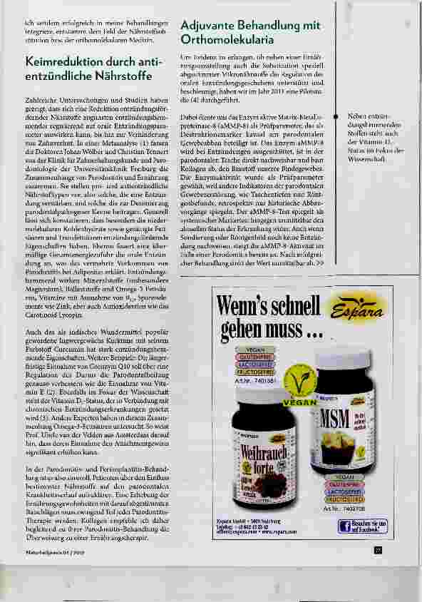 Vorschauseite 2: Parodontitis als Symptom einer Silent Inflammation