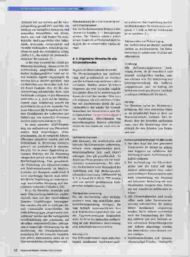 Vorschauseite 4: Aufbereitung von Ultraschallsonden mit Schleimhautkontakt