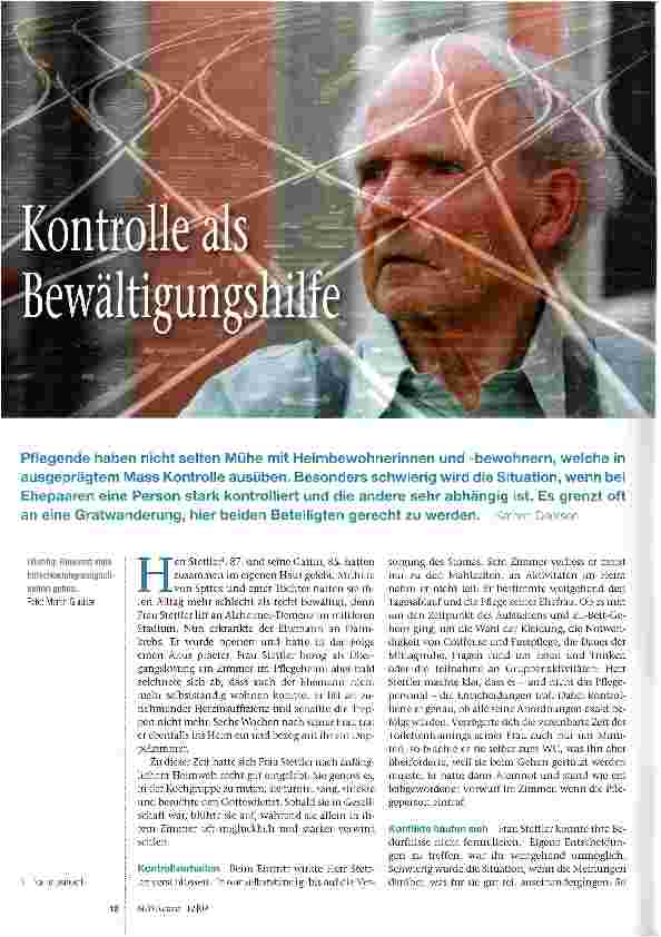 Vorschauseite 1: Kontrolle als Bewältigungshilfe