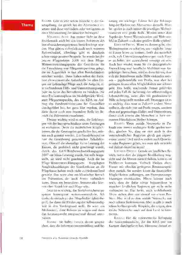 Vorschauseite 2: Soziale Sicherungssysteme zukunftsfähig machen und Prävention ausbauen