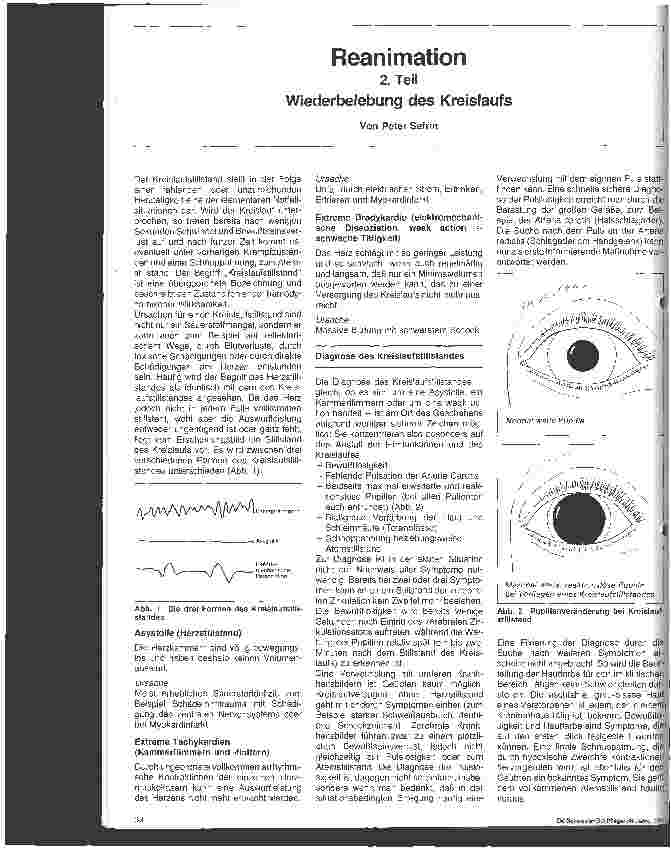 Vorschauseite 1: Reanimation 2. Teil: Wiederbelebung des Kreislaufs