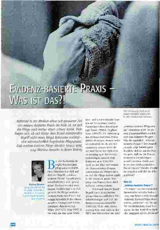 Vorschauseite 1: Evidenz-basierte Praxis - Was ist das?!