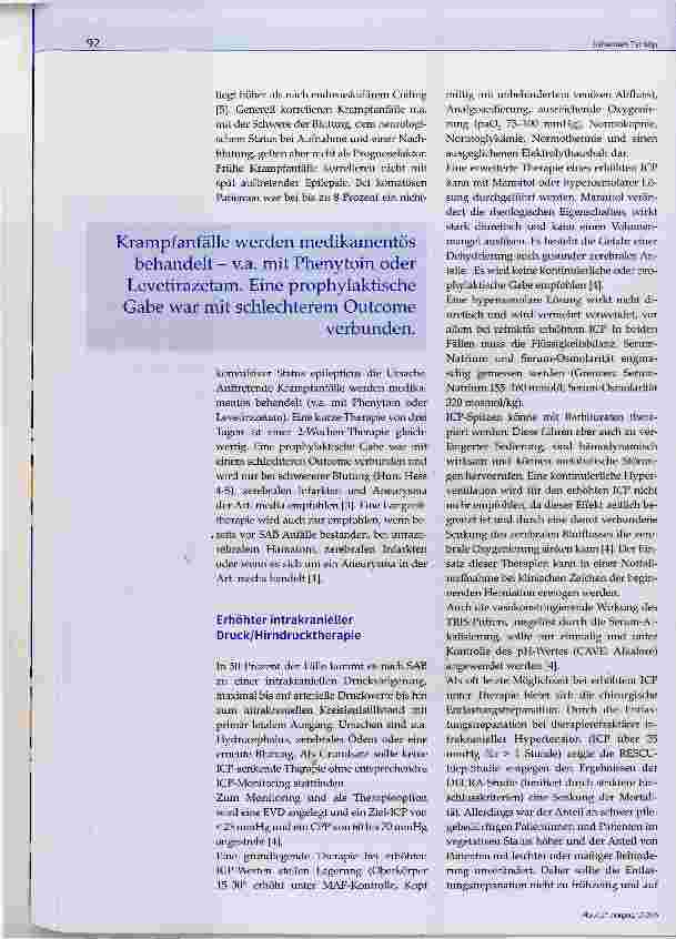Vorschauseite 4: Neuroanästhesie und Intensivmedizin nach zerebraler Aneurysmaruptur