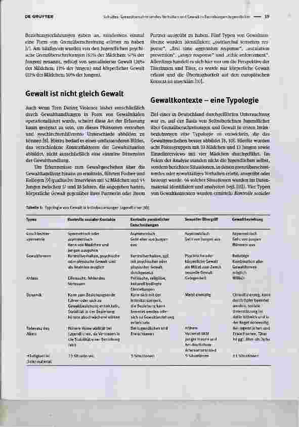 Vorschauseite 2: Grenzüberschreitendes Verhalten und Gewalt in Beziehungen Jugendlicher