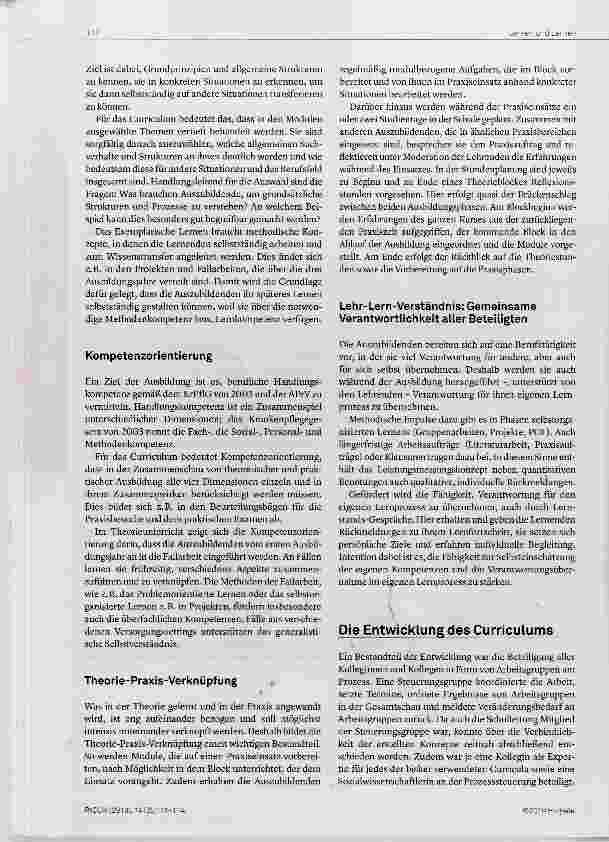Vorschauseite 2: Die Weiterentwicklung des Heidelberger Curriculums ein Praxisbericht