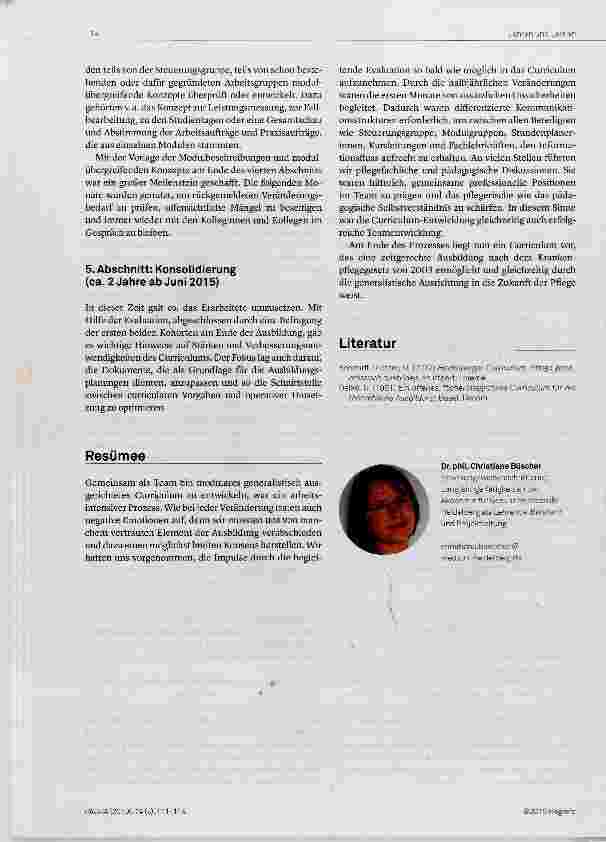 Vorschauseite 4: Die Weiterentwicklung des Heidelberger Curriculums ein Praxisbericht