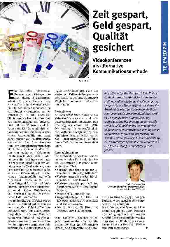 Vorschauseite 1: Zeit gespart, Geld gespart, Qualität gesichert
