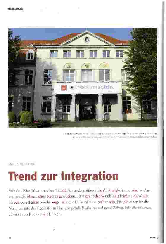 Vorschauseite 1: Trend zur Integration