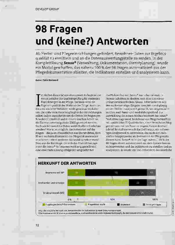 Vorschauseite 1: 98 Fragen und (keine?) Antworten