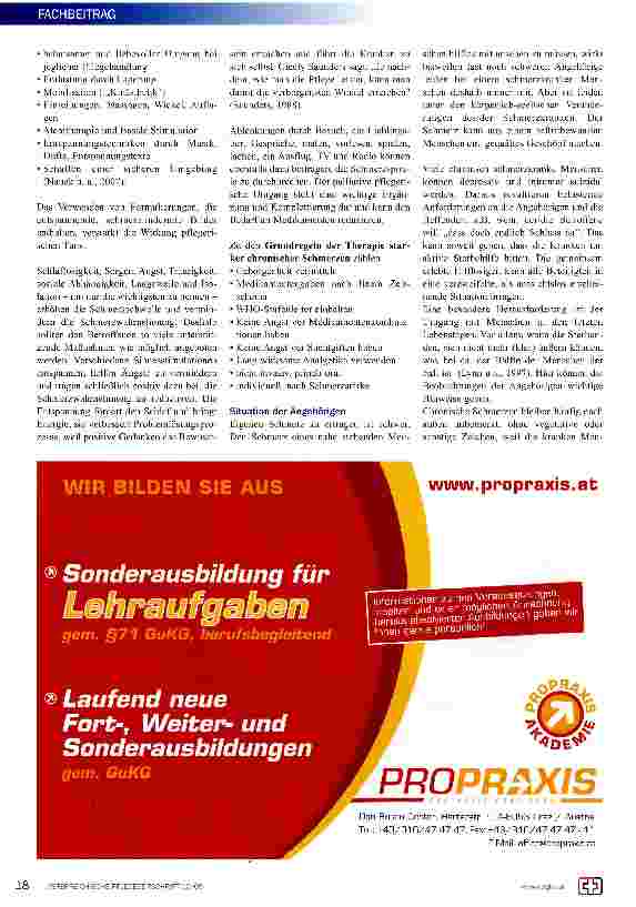 Vorschauseite 3: Schmerz aus Sicht der Hospizarbeit