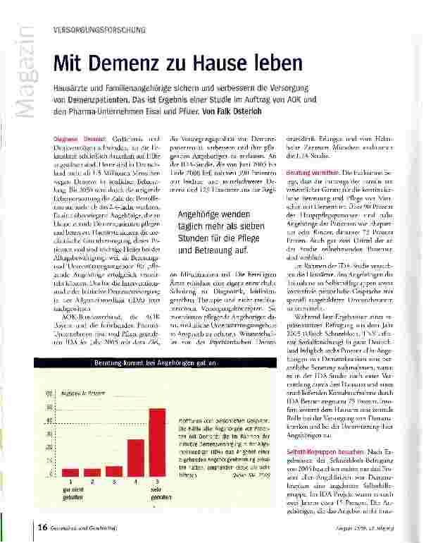 Vorschauseite 1: Mit Demenz zu Hause leben
