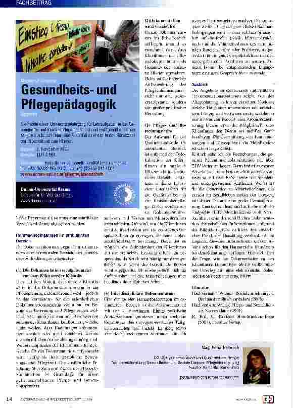 Vorschauseite 2: Pflegedokumentation im ambulanten Bereich