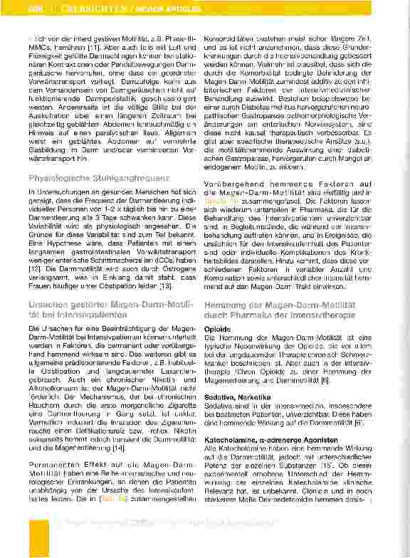 Vorschauseite 4: Therapie der gestörten Magen-Darm-Motilität bei Intensivpatienten