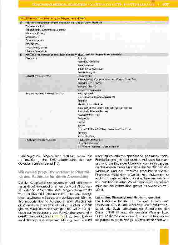 Vorschauseite 5: Therapie der gestörten Magen-Darm-Motilität bei Intensivpatienten