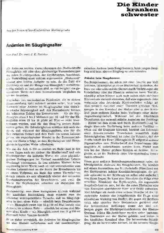 Vorschauseite 1: Anämien im Säuglingsalter