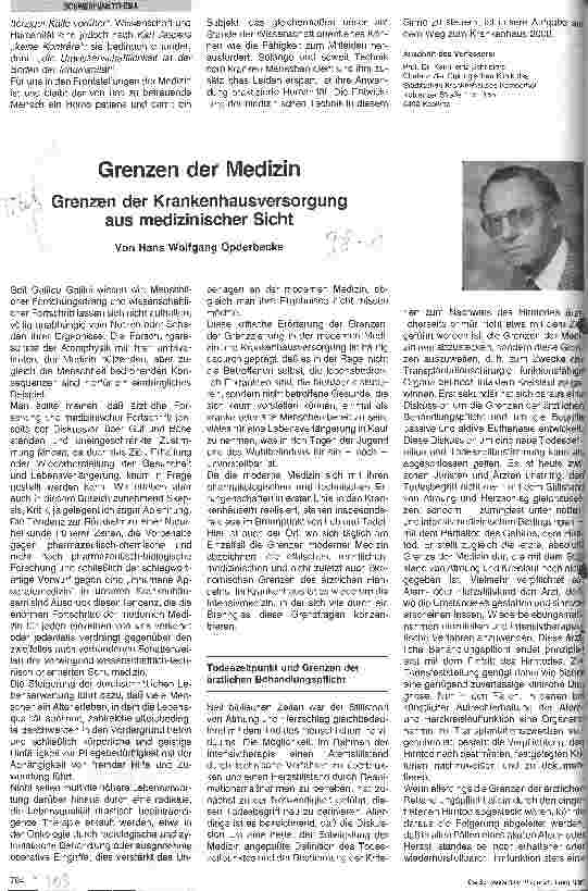Vorschauseite 4: Auf dem Weg zum Krankenhaus 2000 Gefährdet der technische Fortschritt die Humanität im Krankenhaus?
