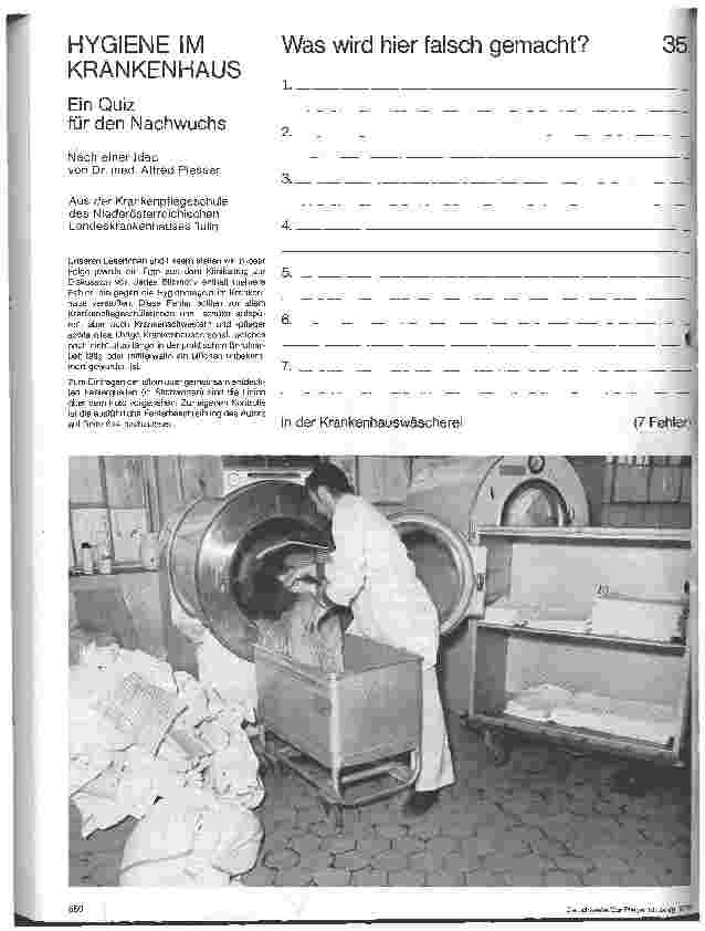 Vorschauseite 1: Hygiene im Krankenhaus Quiz für den Nachwuchs