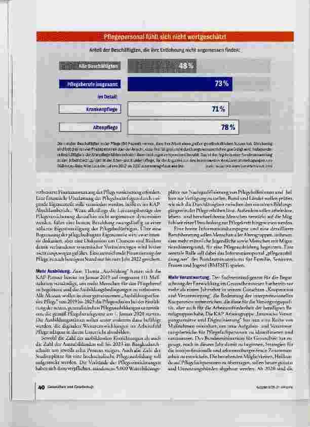 Vorschauseite 4: Fahrplan für die Pflege