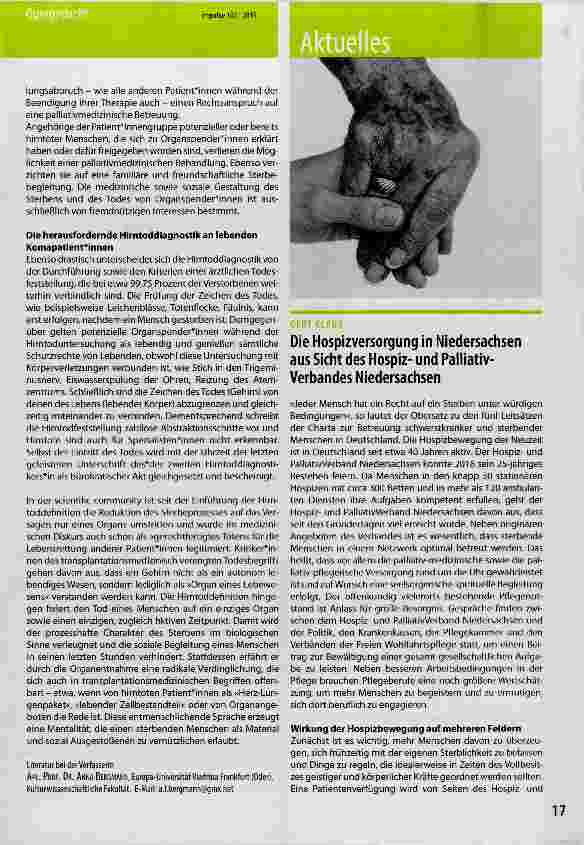 Vorschauseite 2: Das andere Sterben