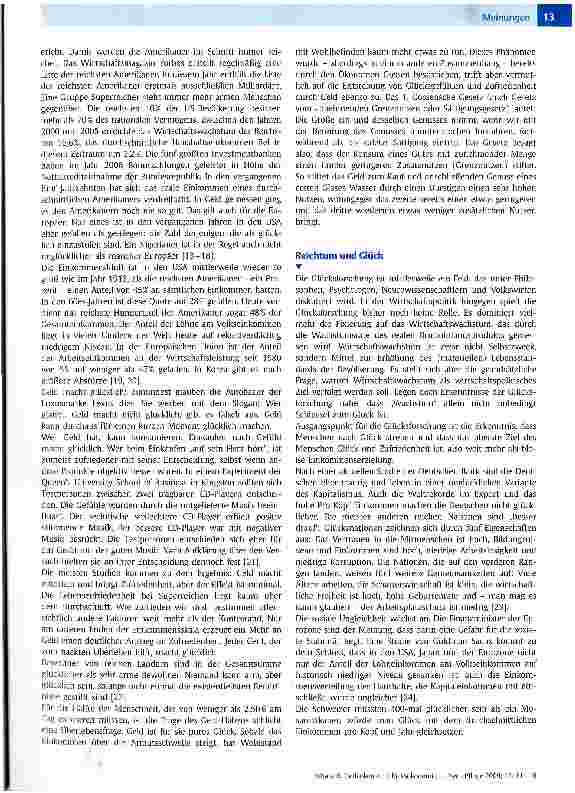Vorschauseite 3: Gedanken zur GlücksökonomieWas denken Ökonomen über Glück (Zufriedenheit)?