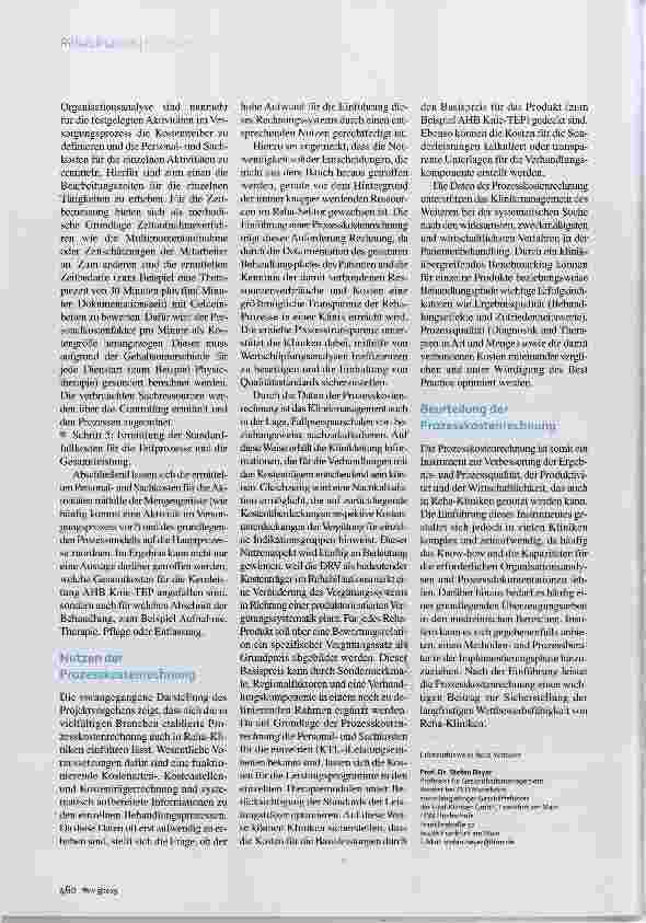 Vorschauseite 3: Prozesskostenrechnung Transparenz bis ins Detail
