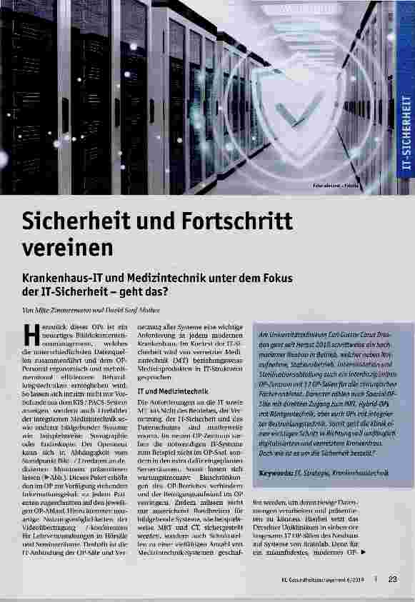 Vorschauseite 1: Sicherheit und Fortschritt vereinen