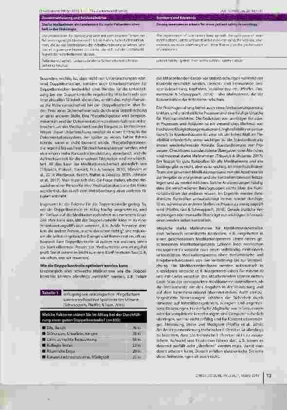 Vorschauseite 3: Maßnahmen als Fundament für mehr Patientensicherheit in der Onkologie