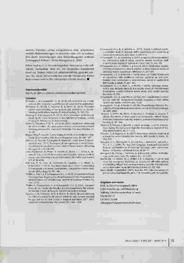 Vorschauseite 5: Maßnahmen als Fundament für mehr Patientensicherheit in der Onkologie