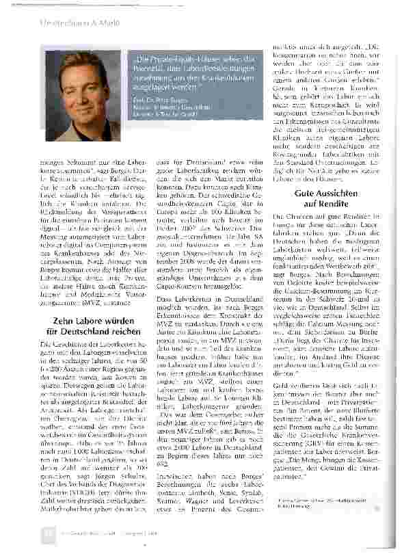 Vorschauseite 3: Investoren schmieden Laborketten