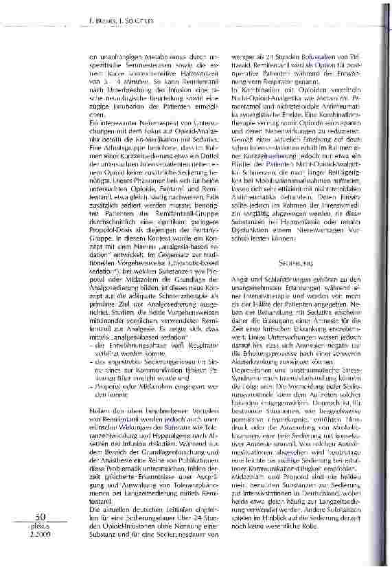 Vorschauseite 5: ANALGOSEDIERUNG: WELCHE, WIE STEUERN, WIE LANGE?