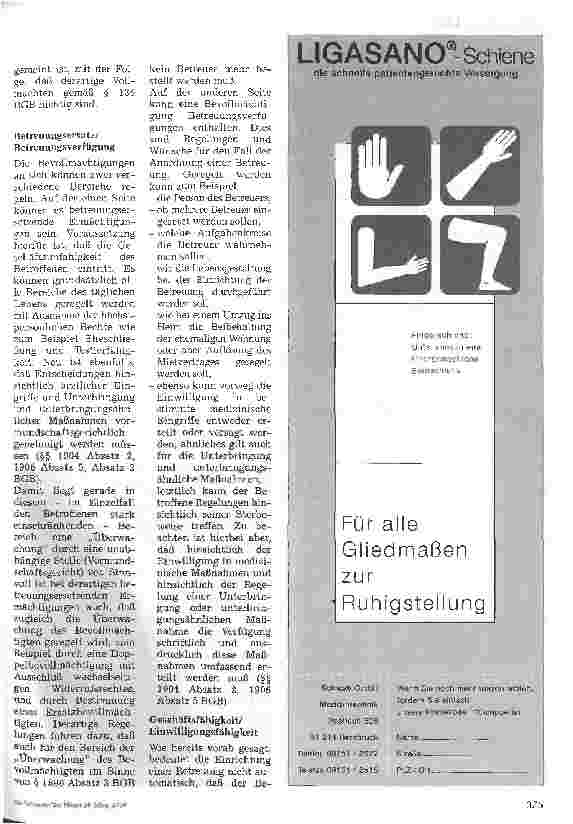 Vorschauseite 2: Rechtliche Grundlagen zu Betreuung und Fixierung