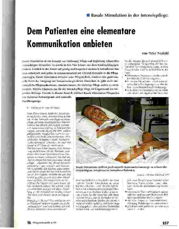 Vorschauseite 1: Dem Patienten eine elementare Kommunikation anbieten