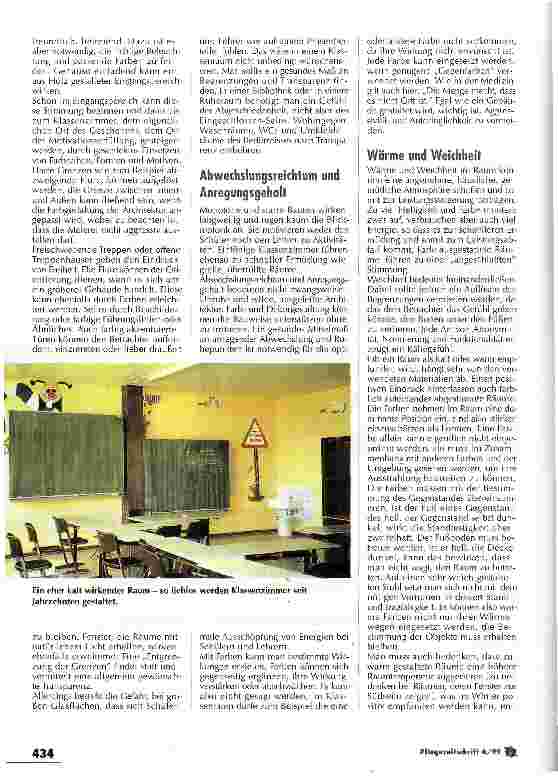 Vorschauseite 3: Farben und Formen beeinflussen das Lernverhalten Schularchitektur unter der Lupe