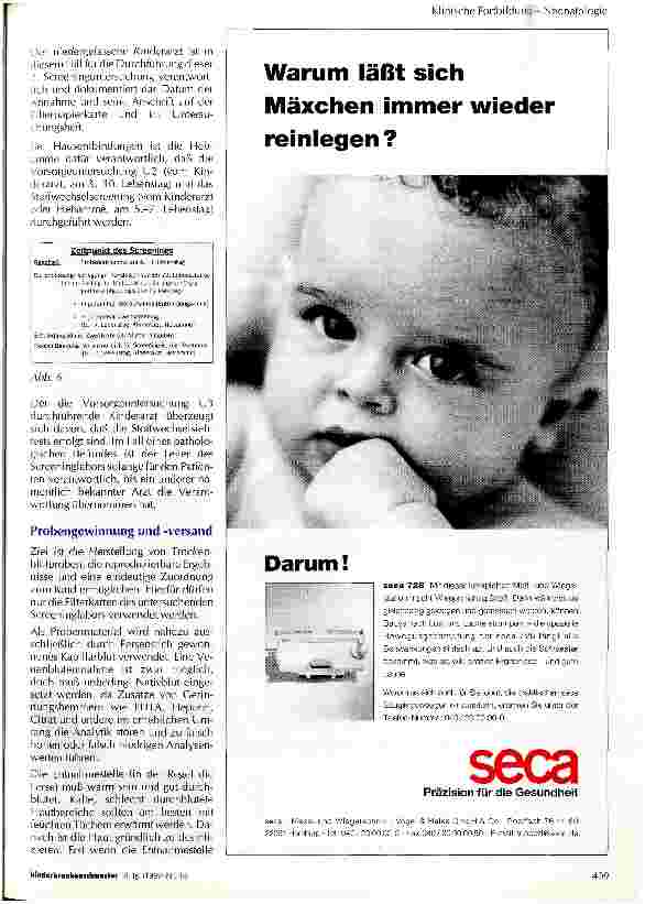 Vorschauseite 2: Neugeborenenscreening - sinnvolles Management