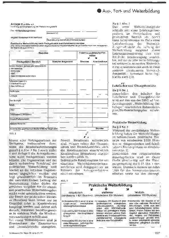 Vorschauseite 3: Fachweiterbildung für die Pflege in der Onkologie