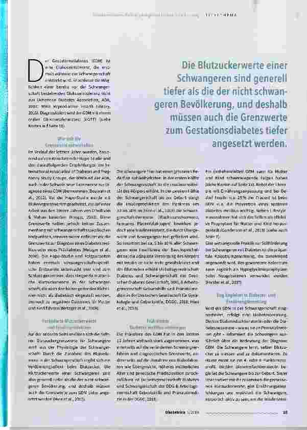 Vorschauseite 2: Gestationsdiabetes: Pathophysiologie und Erleben in der Beratung