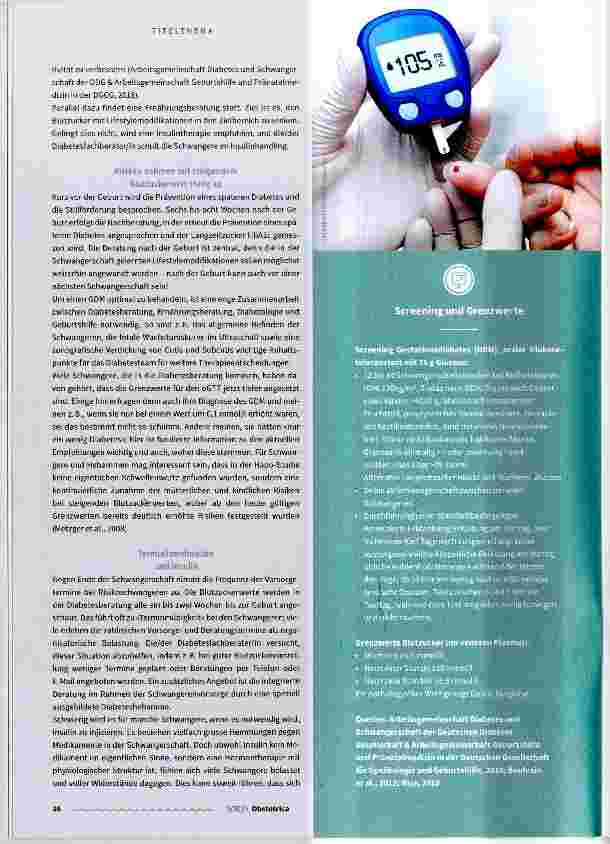 Vorschauseite 3: Gestationsdiabetes: Pathophysiologie und Erleben in der Beratung