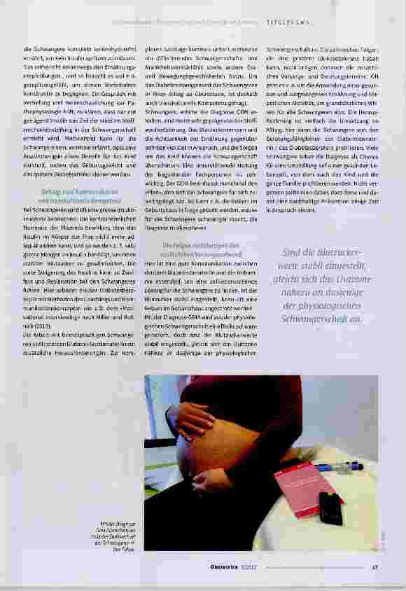 Vorschauseite 4: Gestationsdiabetes: Pathophysiologie und Erleben in der Beratung