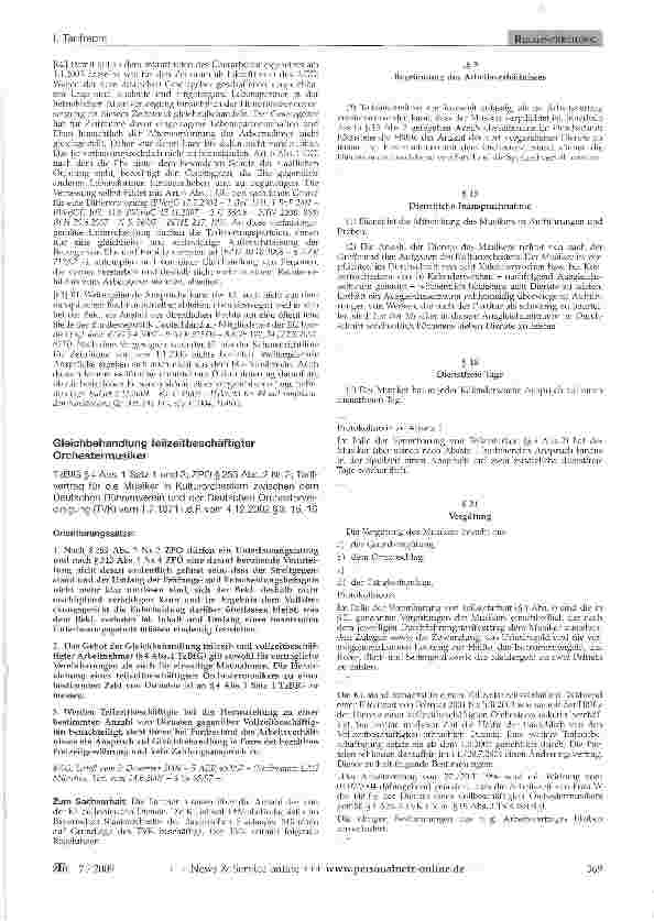Vorschauseite 5: TarifrechtEingetragene Lebenspartnerschaft - Betriebliche Altersversorgung