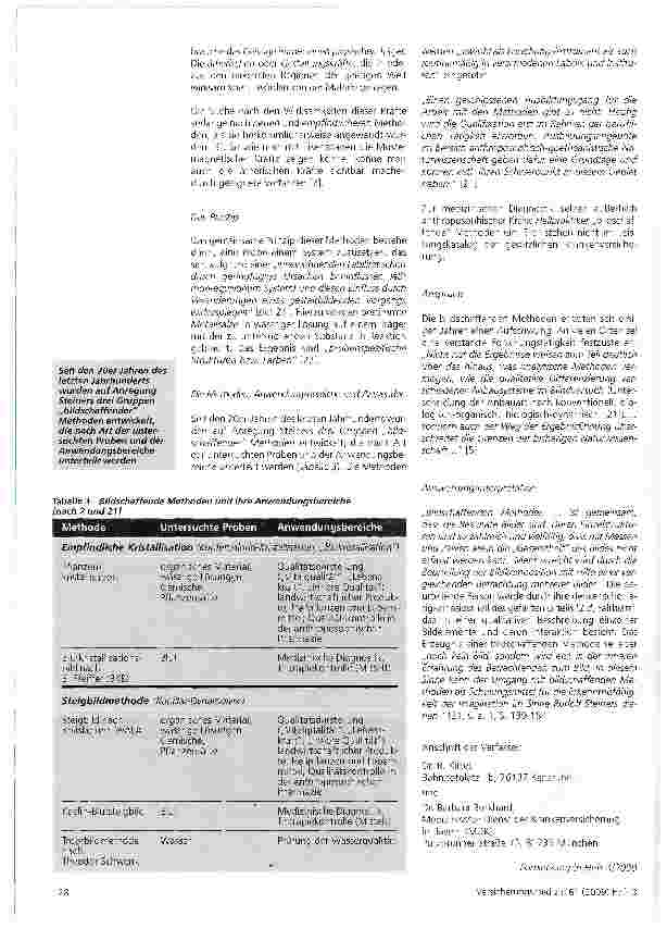 Vorschauseite 3: Die „bildschaffenden Methoden der anthroposophischen Medizin (I)