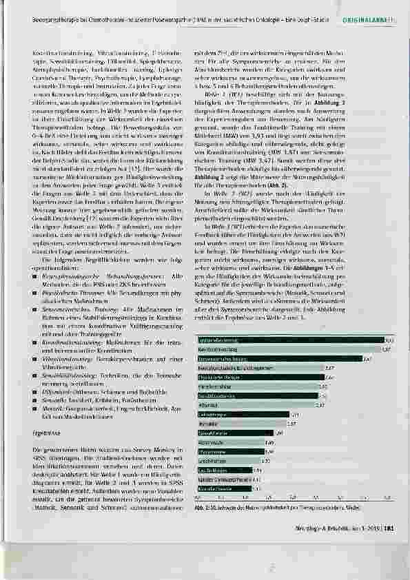 Vorschauseite 5: Bewegungstherapie bei Chemotherapieinduzierter Polyneuropathie (CIPN) in der pädiatrischen Onkologie - Eine Delphi-Studie