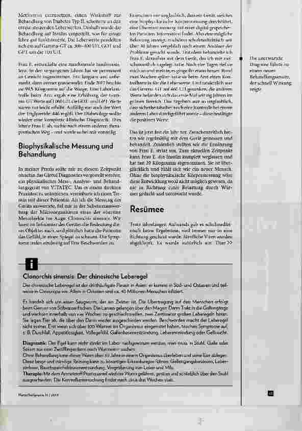 Vorschauseite 3: Informationsmedizin - sinnvolle Zusatzdaten für die Diagnostik?