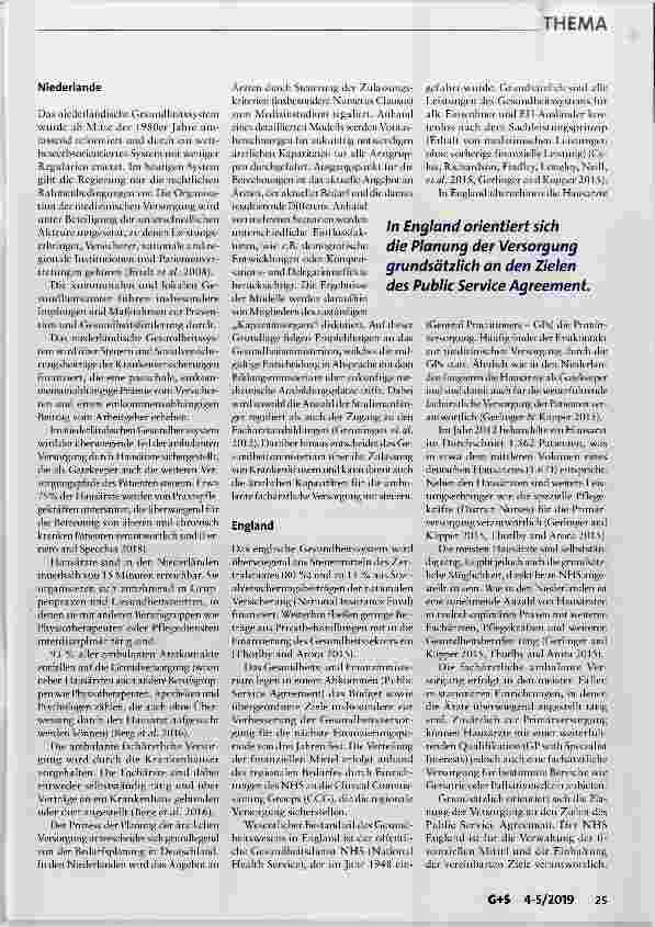 Vorschauseite 4: Instrumente der ambulanten Bedarfsplanung ein Vergleich ausgewählter europäischer Länder