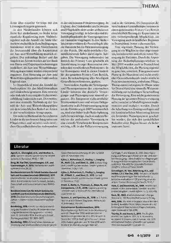 Vorschauseite 6: Instrumente der ambulanten Bedarfsplanung ein Vergleich ausgewählter europäischer Länder