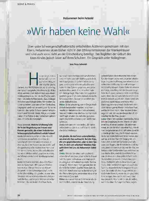 Vorschauseite 1: Wir haben keine Wahl