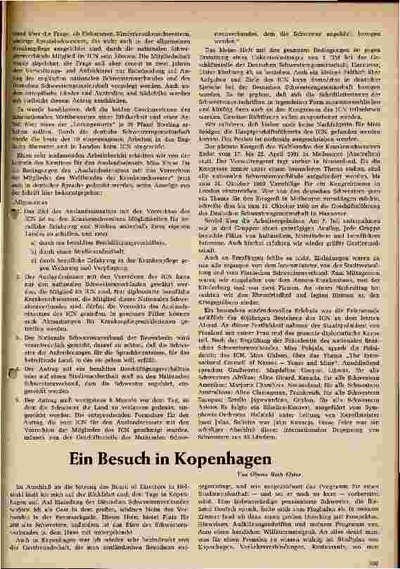 Vorschauseite 3: 60 jähriges Bestehen des Weltbundes der Krankenschwestern (ICN)