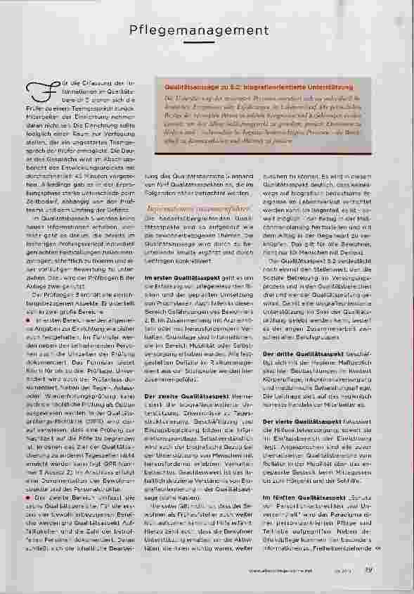 Vorschauseite 2: Chance für das INTERNE QM