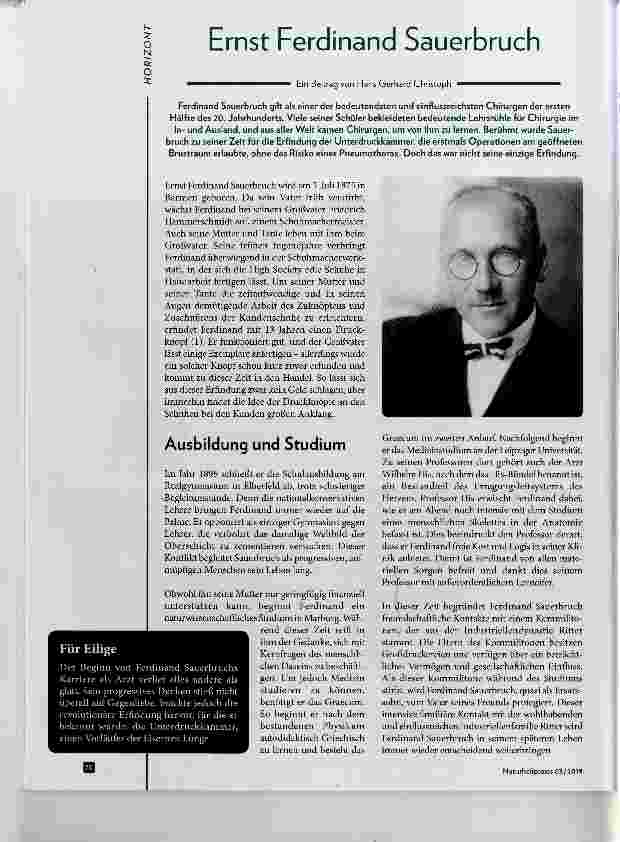 Vorschauseite 1: Ernst Ferdinand Sauerbruch