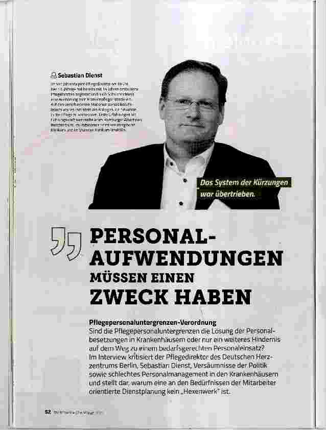 Vorschauseite 1: PERSONALAUFWENDUNGEN MÜSSEN EINEN ZWECK HABEN