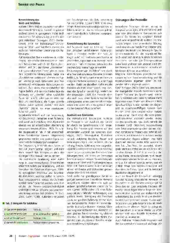 Vorschauseite 3: Prosodie - Bedeutung, Funktionen, Diagnostik